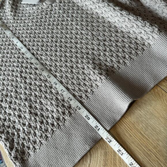 I Love Mr. Mittens Cotton Lace Polo Sweater Stone Grey XS/S - Picture 9 of 9